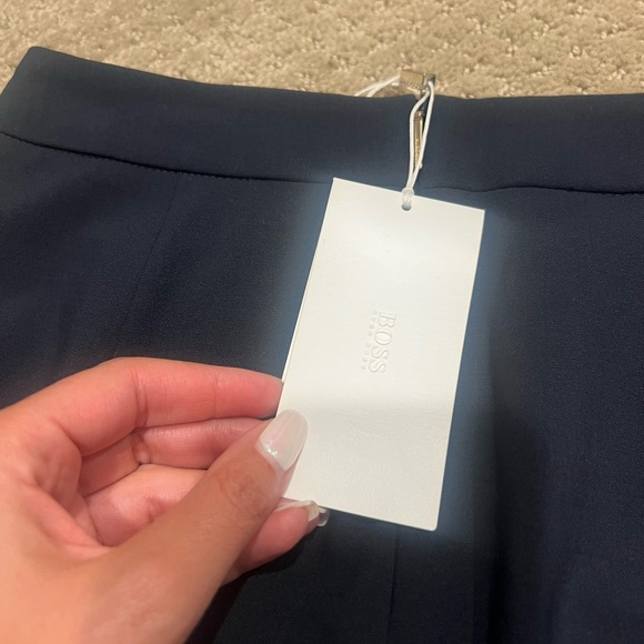 NWT BOSS Hugo Boss Pencil Skirt | Size 0 | Open Blue | Classic Workwear - Picture 8 of 11